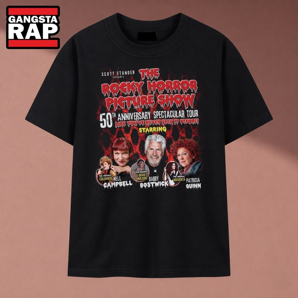 The Rocky Horror Picture Show 50th Anniversary Tour Cast T Shirt, Music 2D Shirt