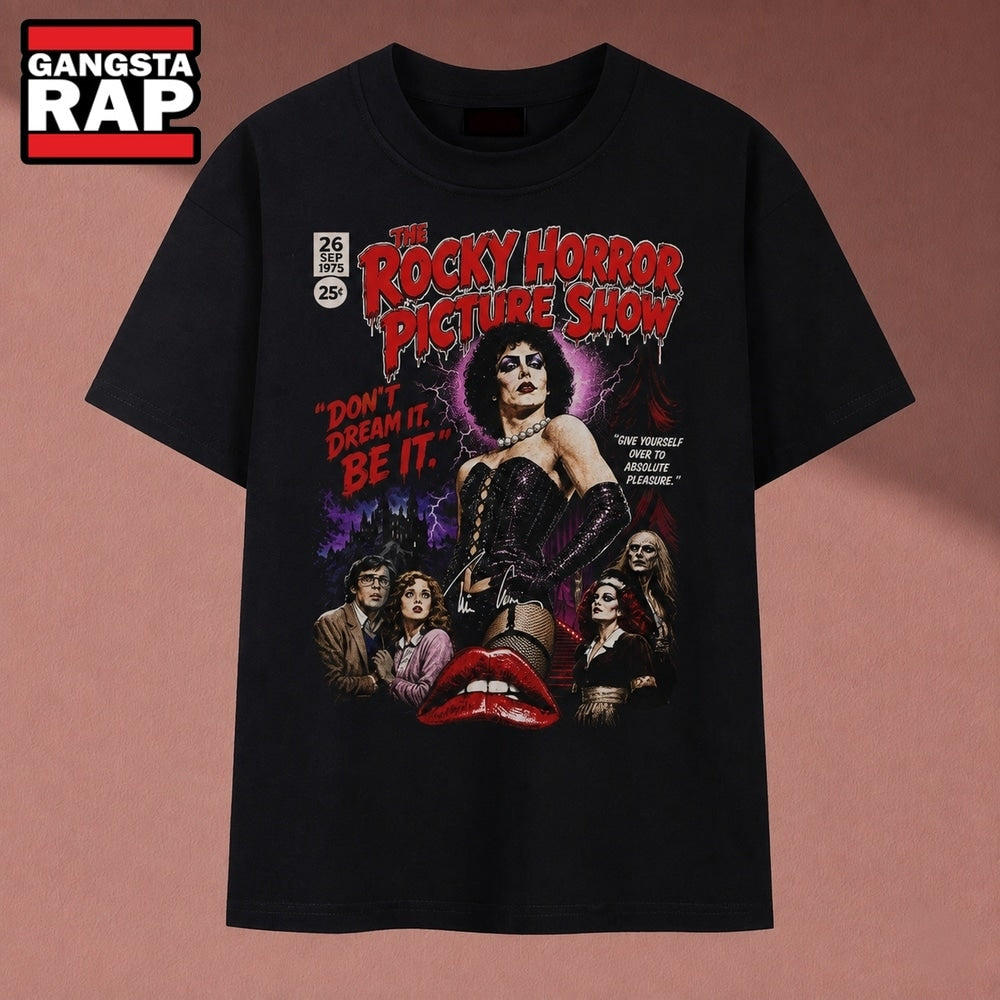 The Rocky Horror Picture Show Comic Cover Vintage Graphic T Shirt, Music 2D Shirt