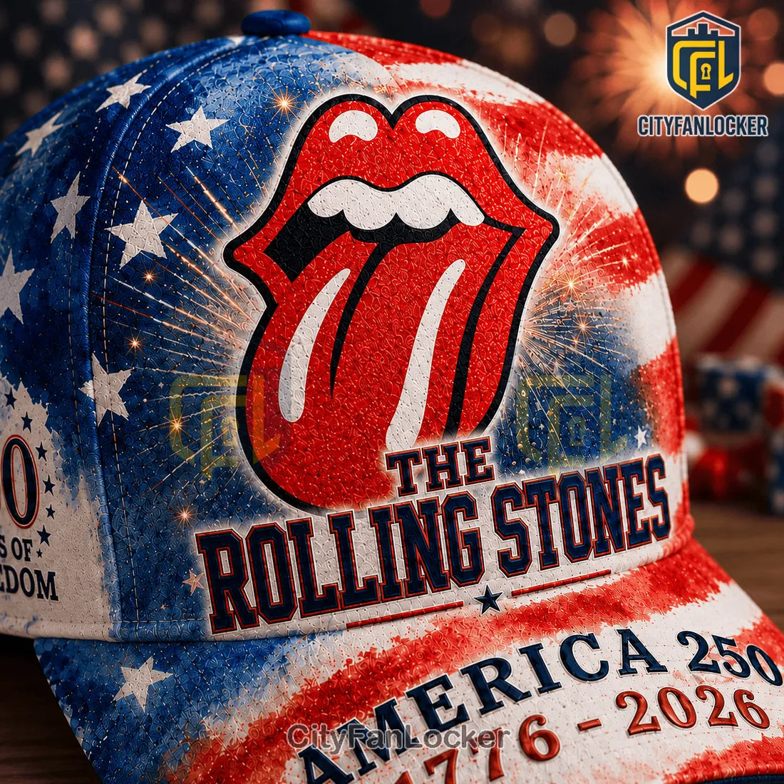The Rolling Stones x America 250 1776-2026 Freedom Baseball Cap