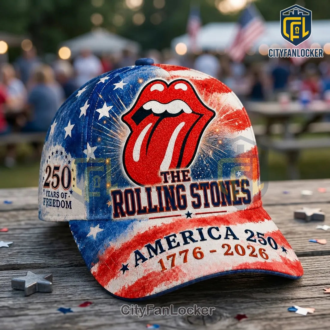The Rolling Stones x America 250 1776-2026 Freedom Baseball Cap