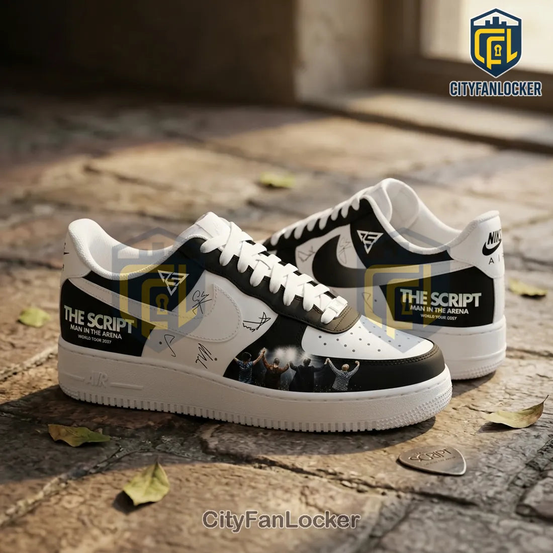 The Script Man In The Arena 2027 World Tour Air Force 1 Sneakers