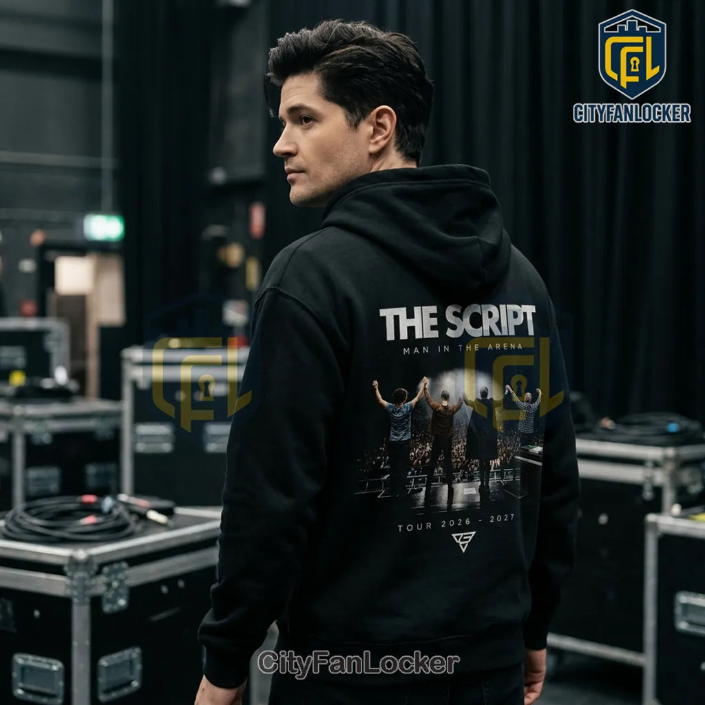 The Script Man In The Arena World Tour Black Hoodie