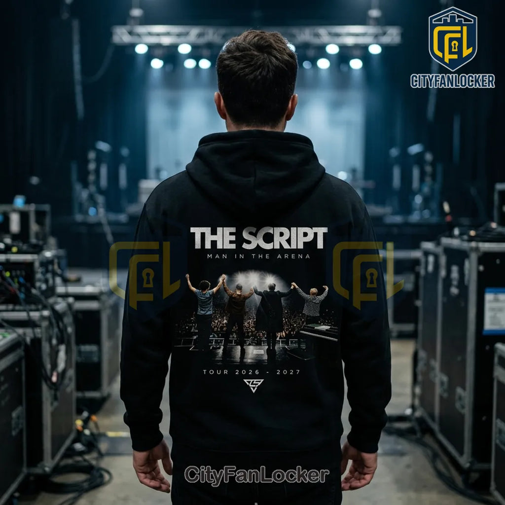 The Script Man In The Arena World Tour Black Hoodie