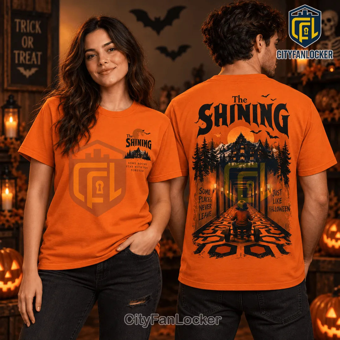 The Shining Danny Torrance Hallway Orange T-Shirt