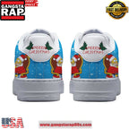 The Simpsons Christmas Limited Edition Air Force 1 Running Sneakers Shoes