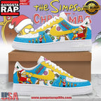 The Simpsons Christmas Limited Edition Air Force 1 Running Sneakers Shoes