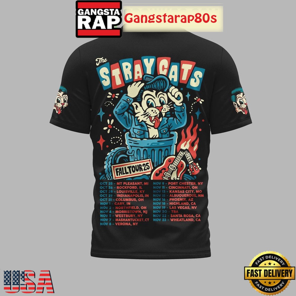 The Straycats Fall Tour 2025 Limited Edition T Shirt