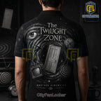 The Twilight Zone Sci-Fi Universe Black Polo Shirt
