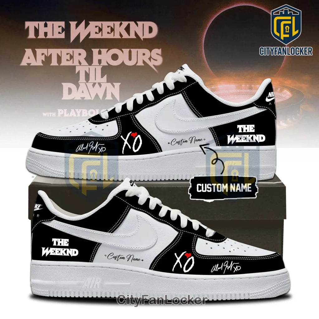 The Weeknd After Hours Til Dawn Custom XO Signature Air Force 1 Sneakers