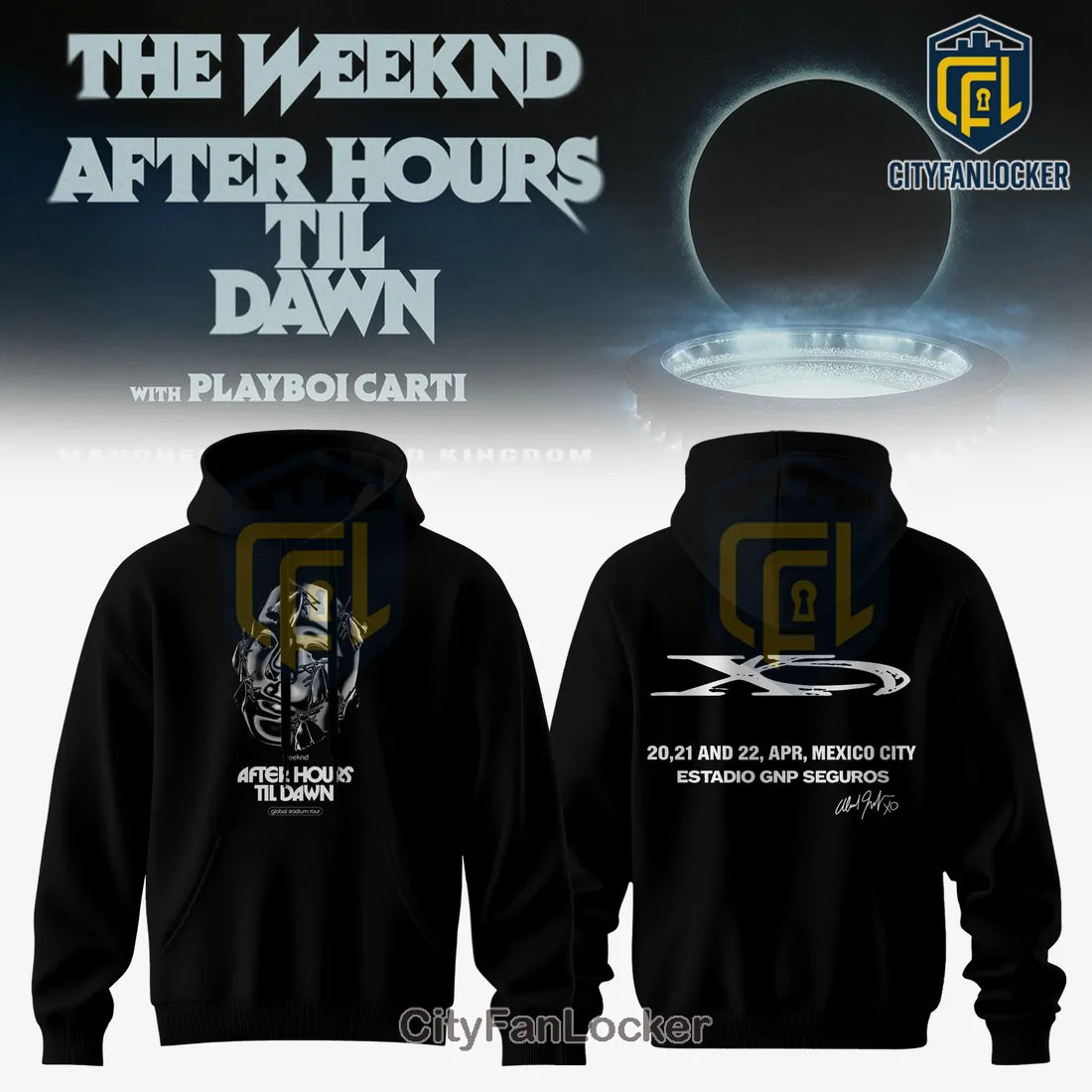 The Weeknd After Hours Til Dawn Global Stadium Tour XO Hoodie