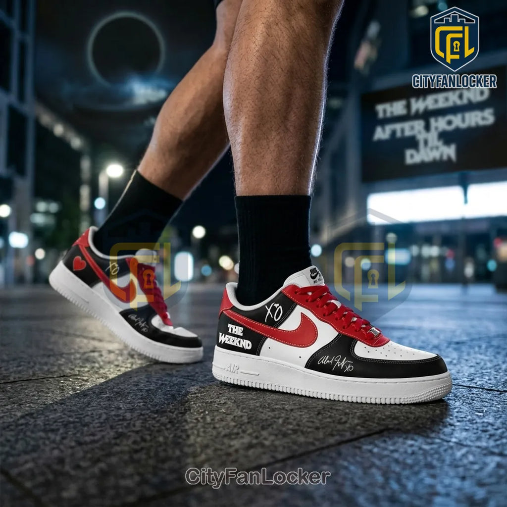 The Weeknd After Hours Till Dawn AIr Force 1 Sneakers Limited Edition