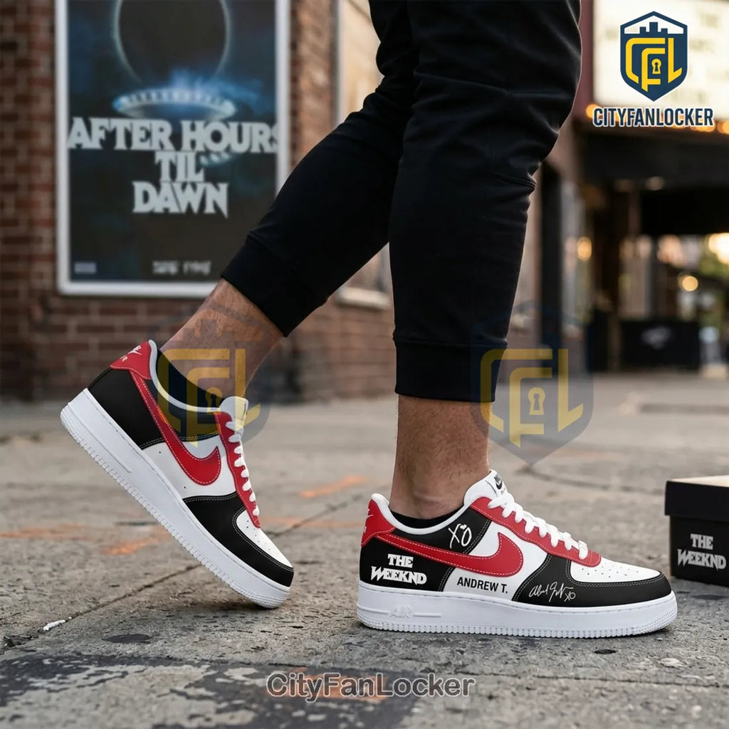 The Weeknd After Hours Till Dawn AIr Force 1 Sneakers Limited Edition
