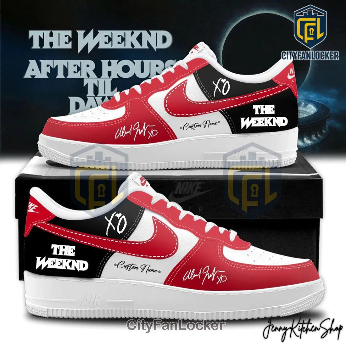 The Weeknd After Hours Till Dawn Custom Nike Air Force 1