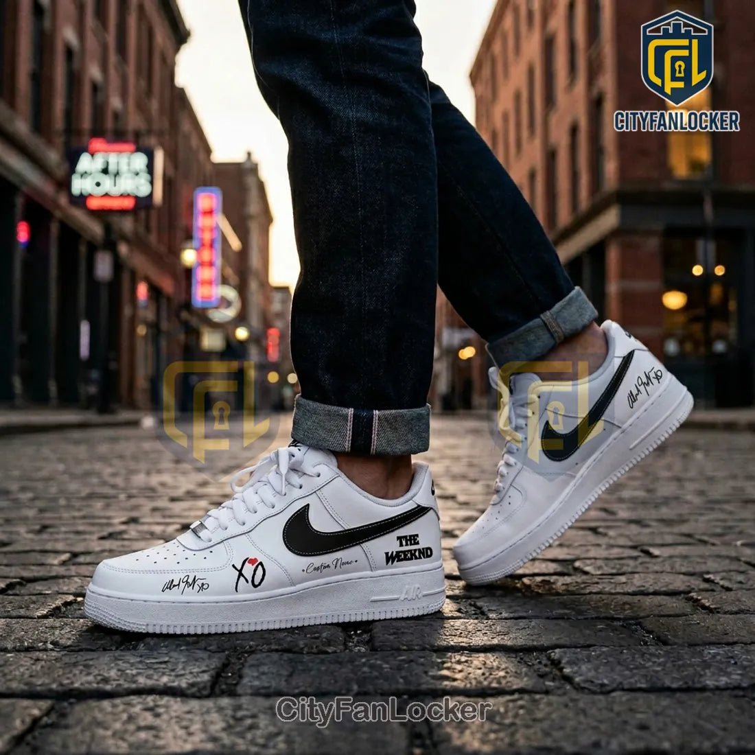 The Weeknd After Hours Till Dawn Custom Nike Air Force 1 Signature Sneakers