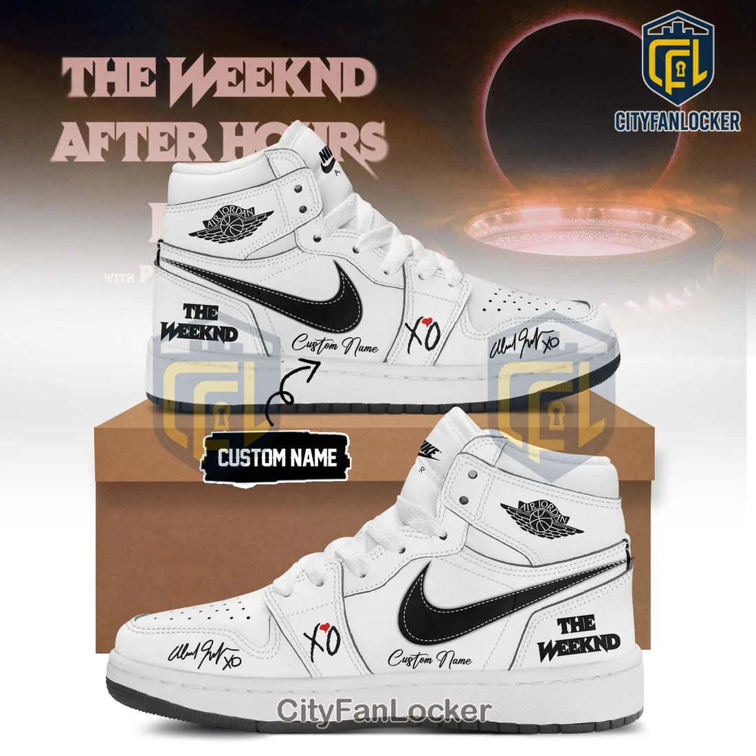 The Weeknd After Hours Till Dawn Limited Edition Air Jordan 1 HIghtop