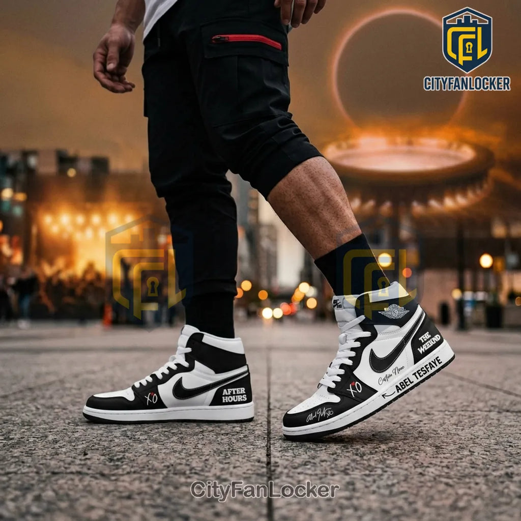 The Weeknd After Hours Till Dawn Signature Air Jordan 1 Sneakers