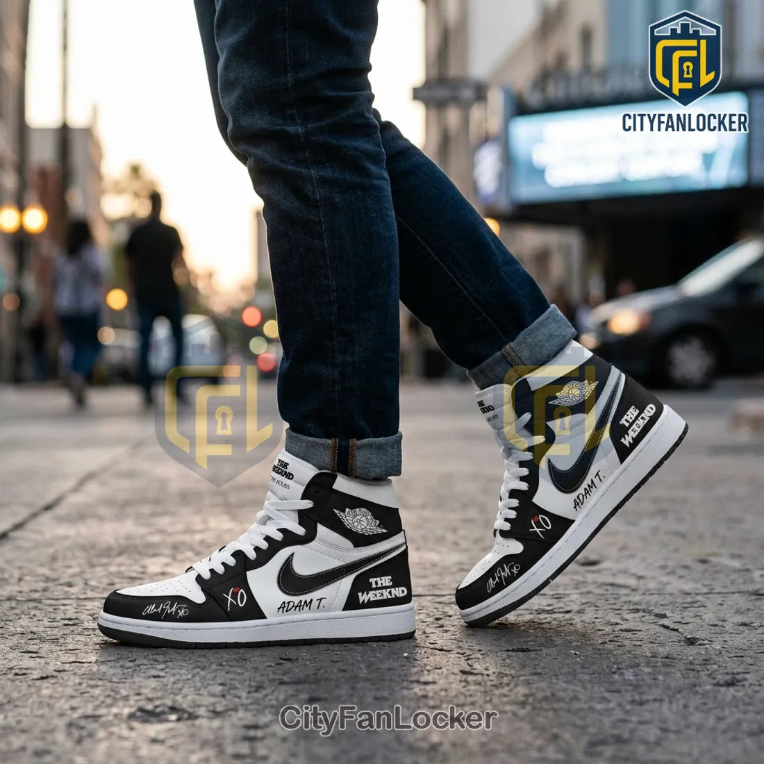 The Weeknd After Hours Till Dawn Signature Air Jordan 1 Sneakers
