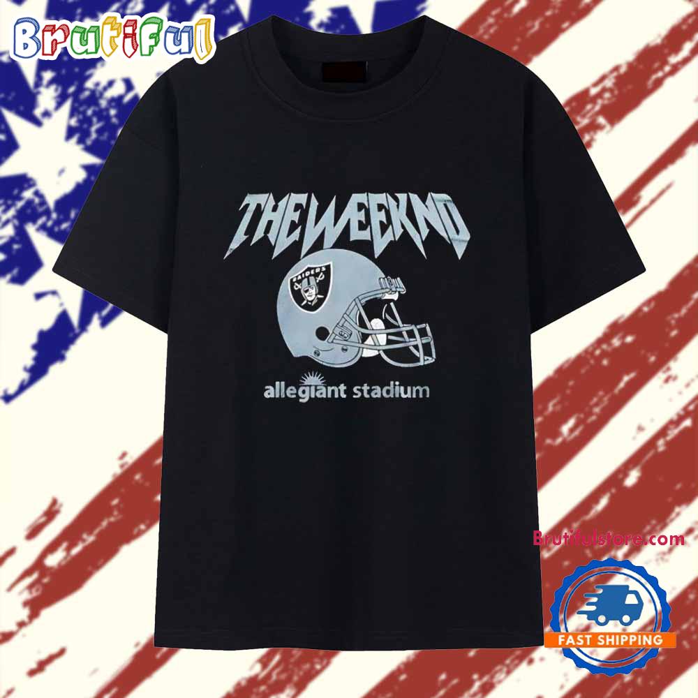 The Weeknd Las Vegas Raiders Helmet T Shirt