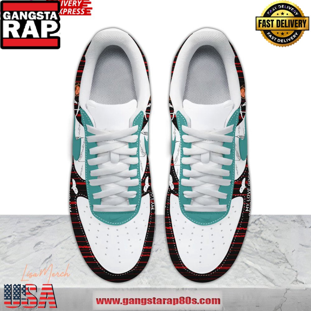 The Weeknd My Love Special Edition Air Force 1 Running Sneakers Shoes