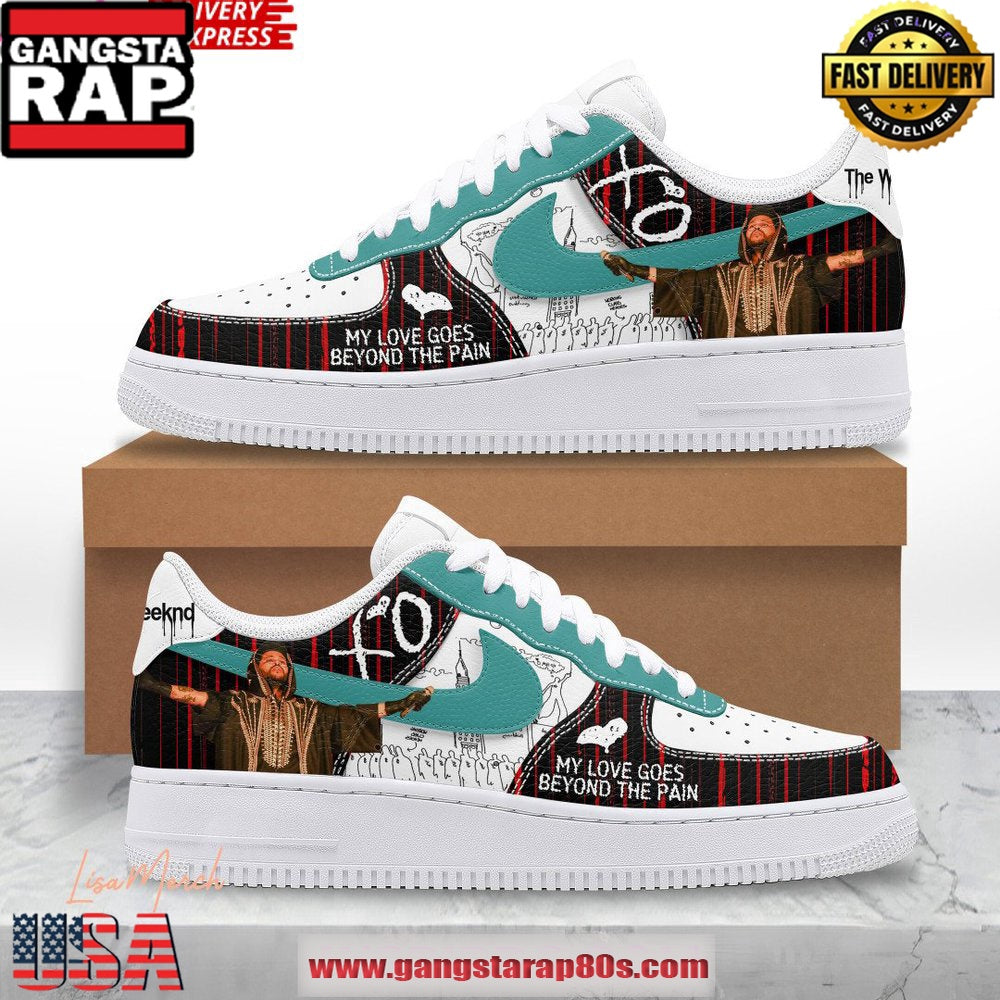 The Weeknd My Love Special Edition Air Force 1 Running Sneakers Shoes