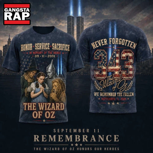 The Wizard of Oz 911 Tribute Twin Towers 343 3D Shirt
