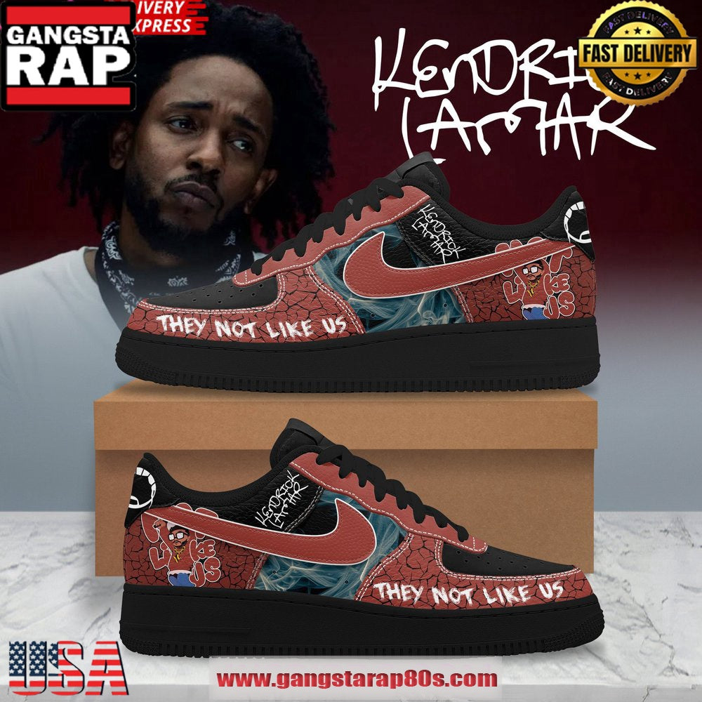 They Not Like Us Kendrick Lamar Limited Air Force 1 Running Sneakers Shoes