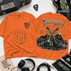 Thin Lizzy Twin Guitar Thunder Black Mineral Wash Shirt