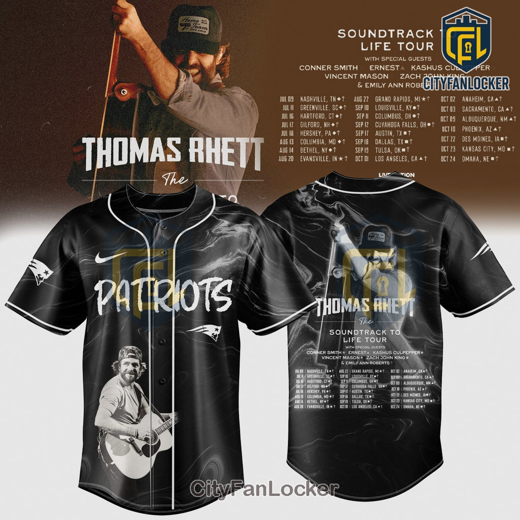Thomas Rhett Soundtrack Tour Patriots Baseball Jersey
