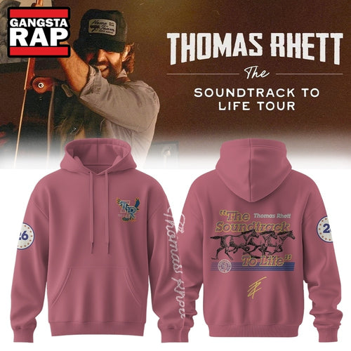Thomas Rhett The Soundtrack to Life Tour 2026 Signature Pink Hoodie , Music Trend Shirt