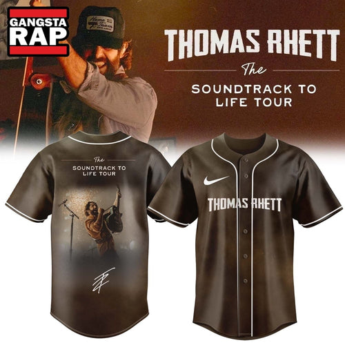 Thomas Rhett The Soundtrack to Life Tour Limited Edition Signature Baseball Jersey , Music Fans Jersey Shirt