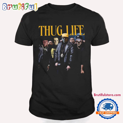 Thug Life Halloween Horror Characters Graphics T Shirt