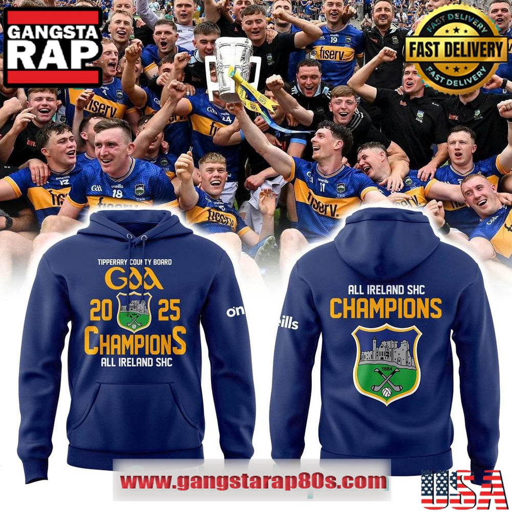 Tipperary GAA All Ireland SHC Champions 2025 Blue Unisex Hoodie