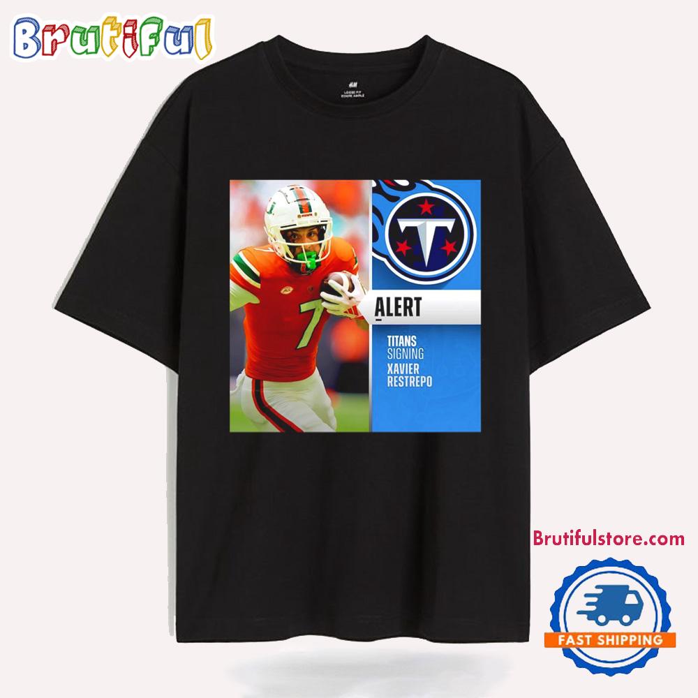 Titans Pick Miami Wr Xavier Restrepo 2025 Nfl Draft T Shirt