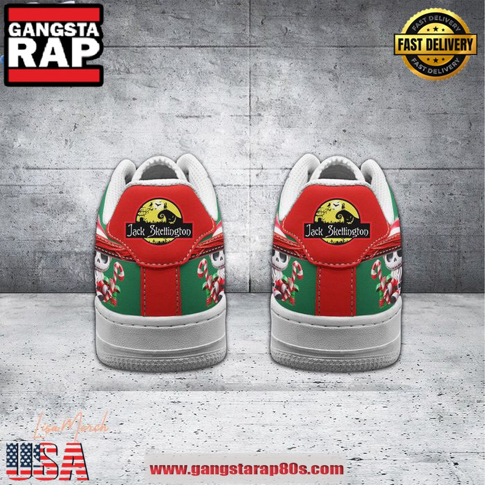 TNBC Merry Scary Holidays Christmas Air Force 1 Running Sneakers Shoes