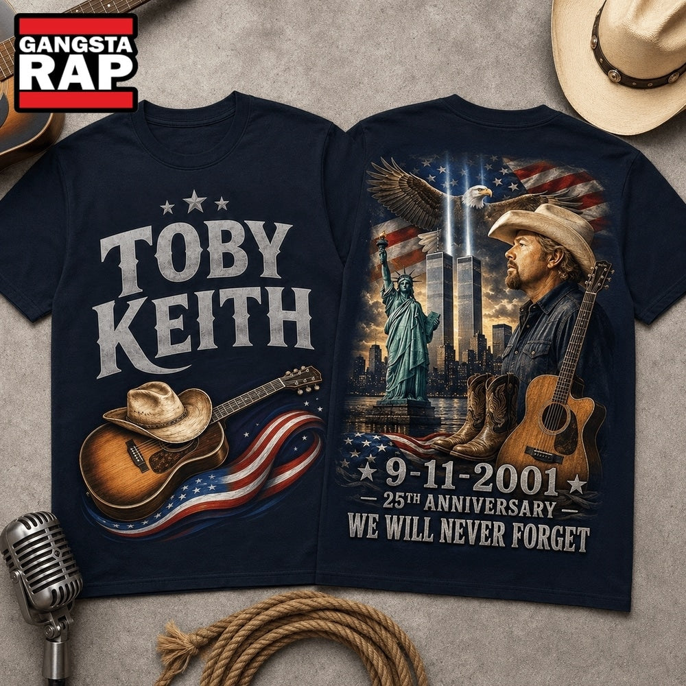 Toby Keith 9 11 Memorial 25th Anniversary 3D Shirt , Music Trend Shirt