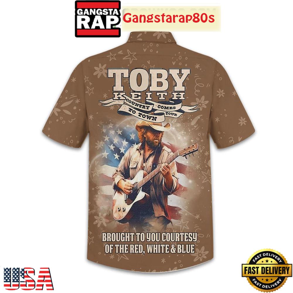 Toby Keith Country Comes To Town Tour Aloha Hawaiian Shirt