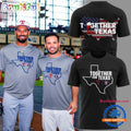 Together For Texas The Astros and Rangers 2025 Black T Shirt