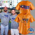 Together For Texas The Astros and Rangers 2025 Orange Baseball Jersey