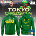 Tokyo Oregon Ducks Football 2026 Green Hoodie T-Shirt