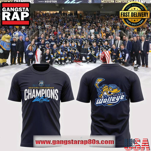 Toledo Walleye Western Conference 2025 Champions T Shirt