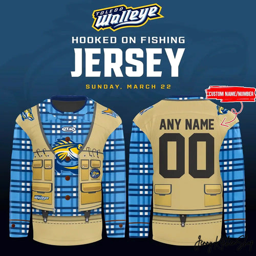 Toledo Walleye x Fishing Night 2026 Limited Jersey