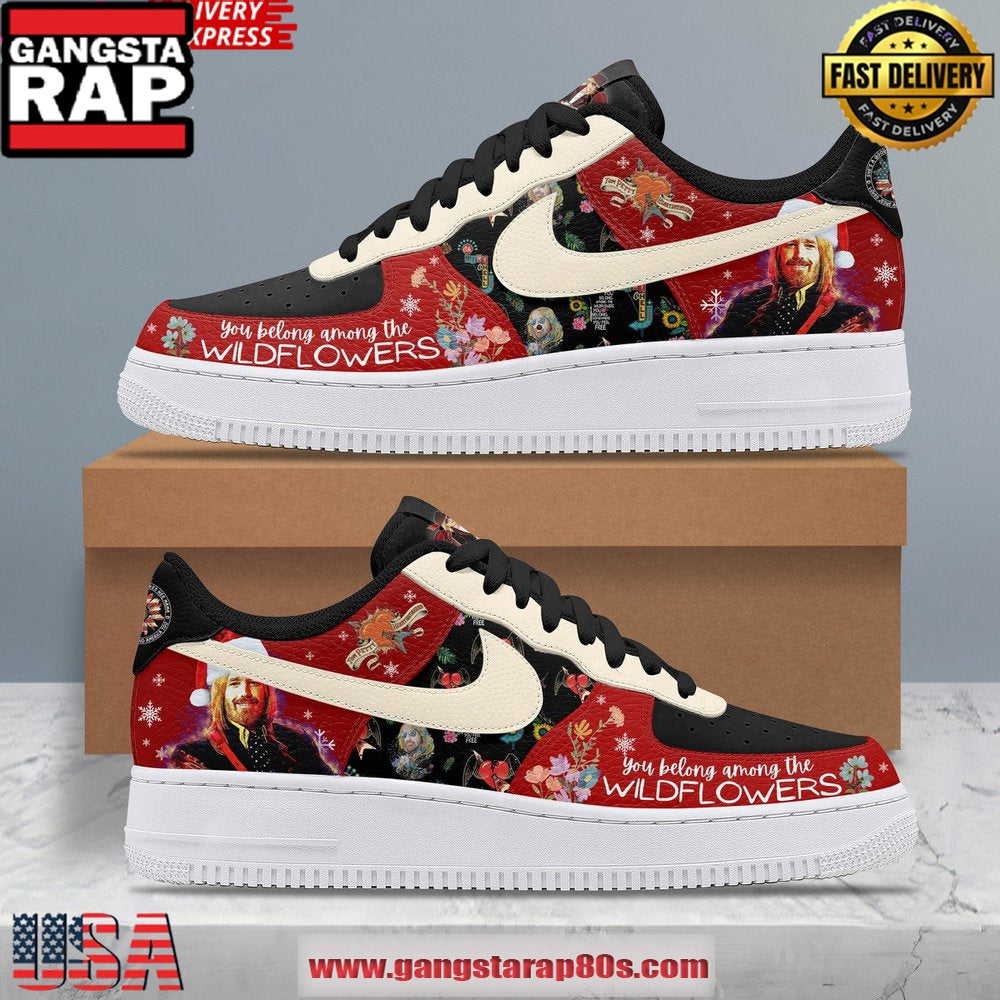 Tom Petty Wildflowers Limited Edition Air Force 1 Running Sneakers Shoes