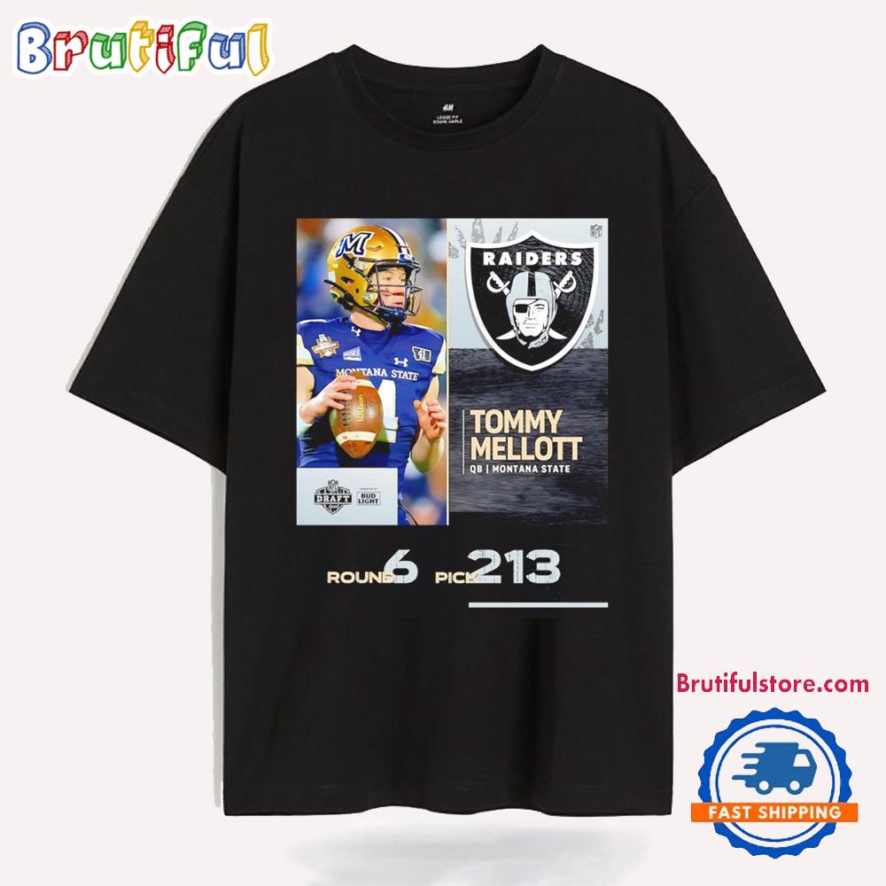 Tommy Mellott Las Vegas Raiders Pick 2025 Nfl Draft T Shirt