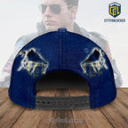 Top Gun 40th Anniversary Distressed American Flag Baseball Cap
