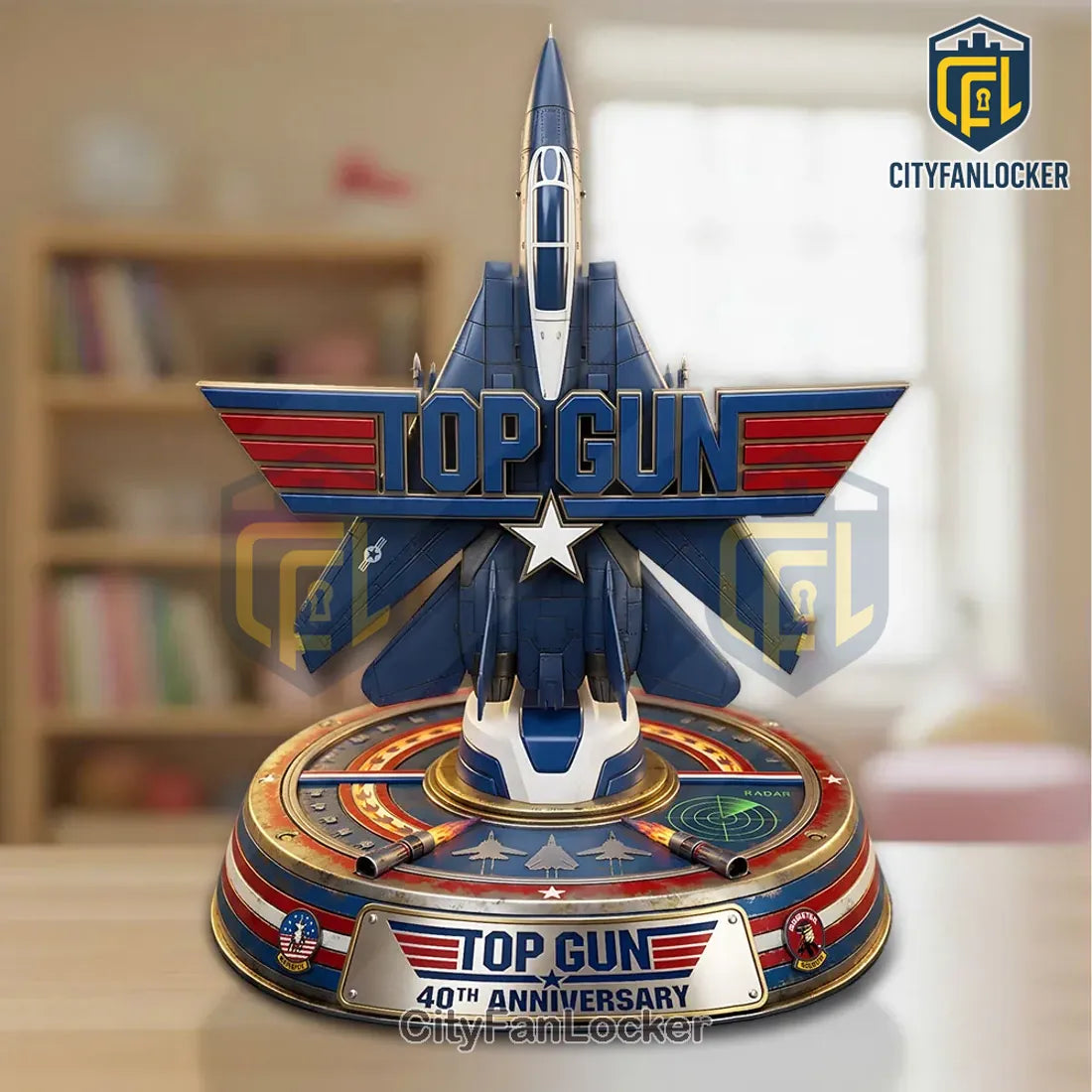 Top Gun 40th Anniversary F-14 Jet Fighter Commemorative Acrylic Plaque