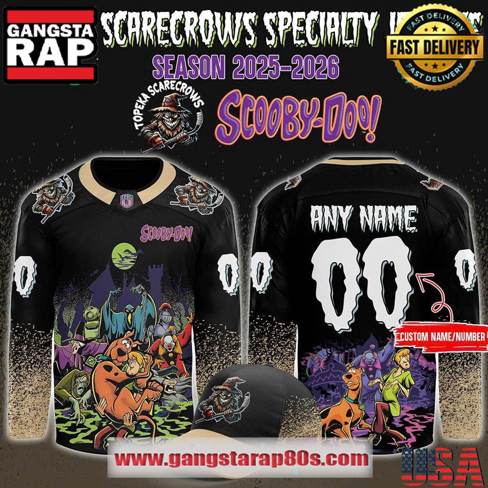 Topeka Scarecrows x Scooby-Doo Night 2025 Custom Hockey Jersey