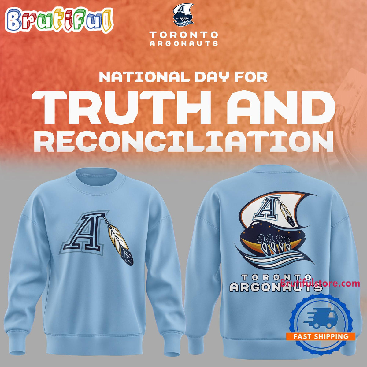 Toronto Argonauts Truth And Reconciliation New Hoodie T-Shirt
