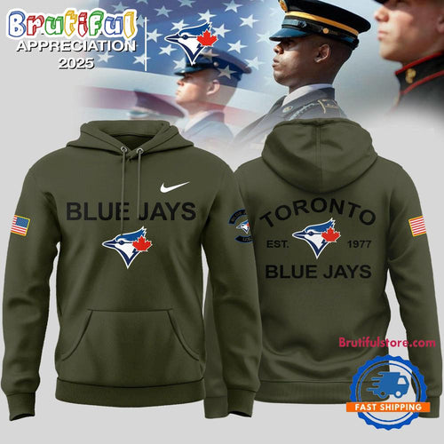 Toronto Blue Jays 2025 Military Appreciation Limited Edition Hoodie