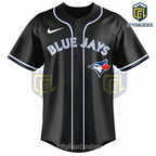 Toronto Blue Jays Black Custom MLB Replica Baseball Jersey