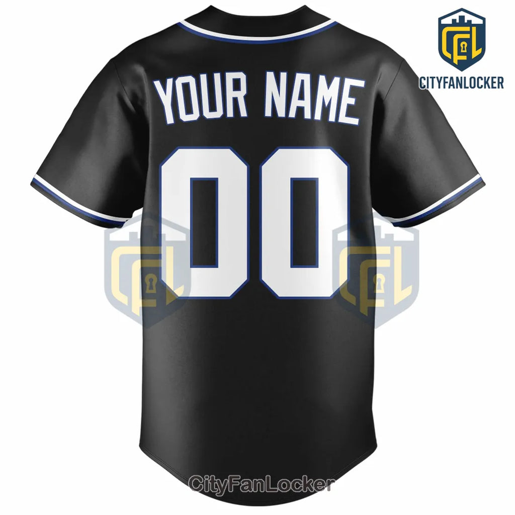 Toronto Blue Jays Black Custom MLB Replica Baseball Jersey